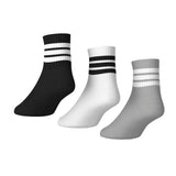 3-Stripes Cushioned Sportswear Mid-Cut Socks 3 Pair Pack