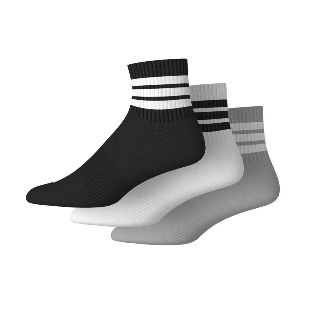3-Stripes Cushioned Sportswear Mid-Cut Socks 3 Pair Pack