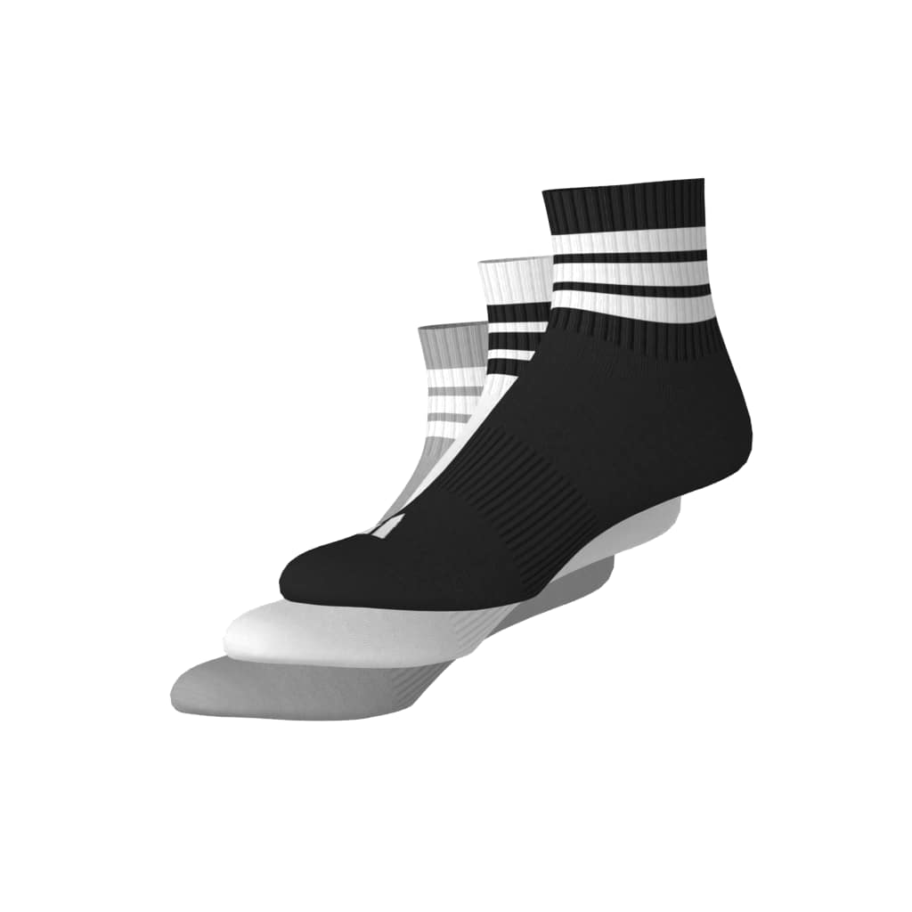 3-Stripes Cushioned Sportswear Mid-Cut Socks 3 Pair Pack