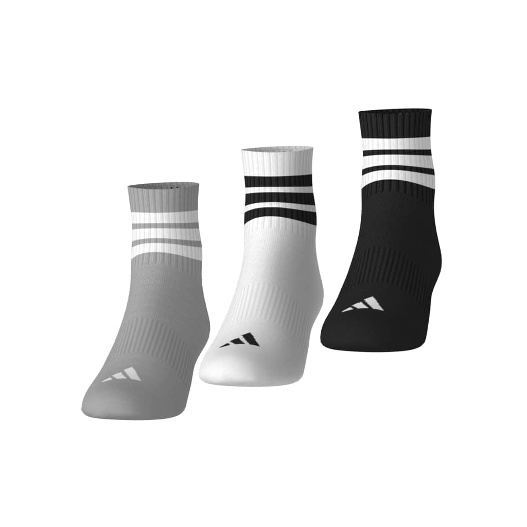 3-Stripes Cushioned Sportswear Mid-Cut Socks 3 Pair Pack
