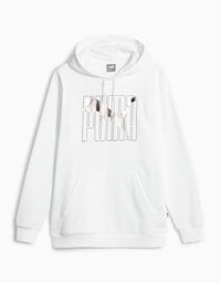 ESS LOGO LAB Holiday Hoodie FL PUMA Whi
