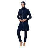 Lidy Parachute Lycra Long Sleeve Hijab Swimsuit – Dark Navy Blue