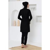 Lidy Parachute Lycra Long Sleeve Hijab Swimsuit – Dark Navy Blue
