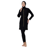 Lidy Parachute Lycra Long Sleeve Hijab Swimsuit – Black