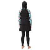 Loretta Lycra Long Sleeve Hijab Swimsuit – Black