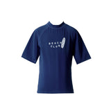Boy's Half-Sleeve Single Top – Dark Navy Blue