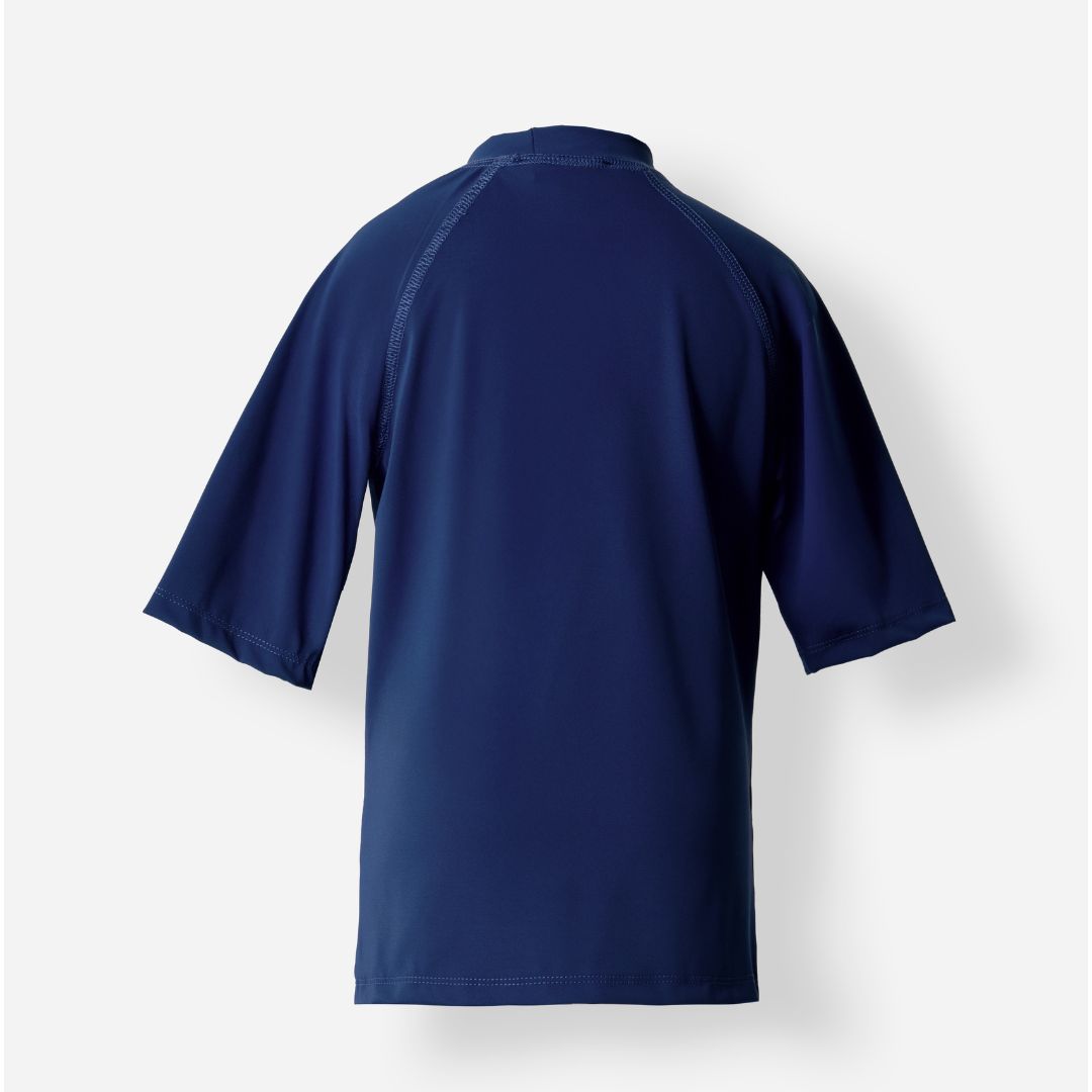Boy's Half-Sleeve Single Top – Dark Navy Blue