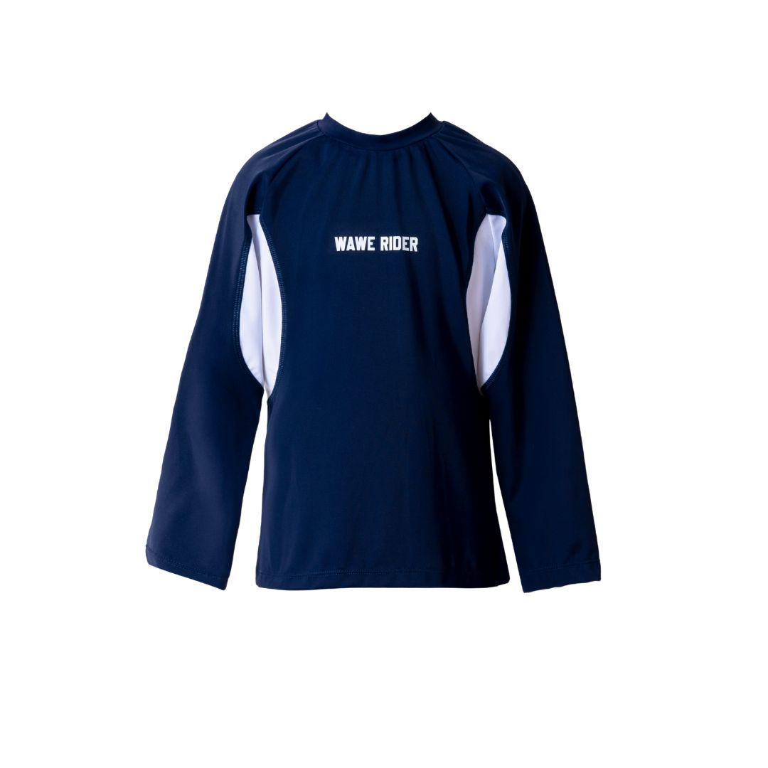 Boys' Long Sleeve Piece Single Top – Dark Navy Blue