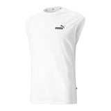 تي شيرت ESS بدون أكمام باللون الأبيض