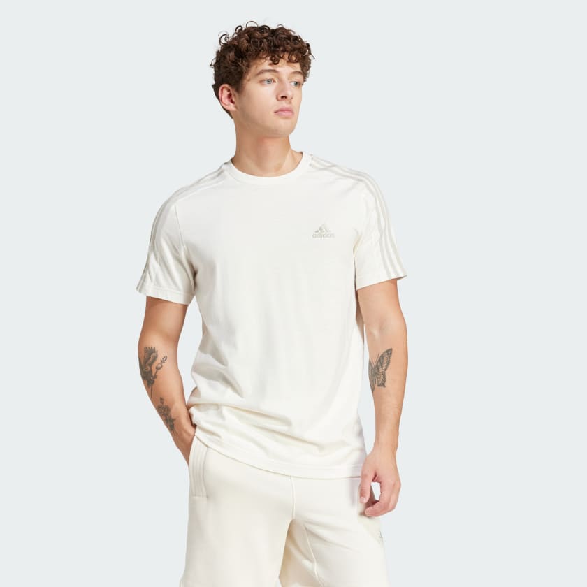 Essentials Single Jersey 3-Stripes T-Shirt
