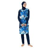 Estelle Gilet Long Sleeve Hijab Swimsuit – Dark Navy Blue