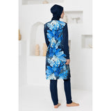 Estelle Gilet Long Sleeve Hijab Swimsuit – Dark Navy Blue