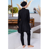Haven Parachute Lycra Long Sleeve Hijab Swimsuit – Black