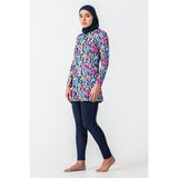 Grandson Lycra Long Sleeve Hijab Swimsuit – Dark Navy Blue