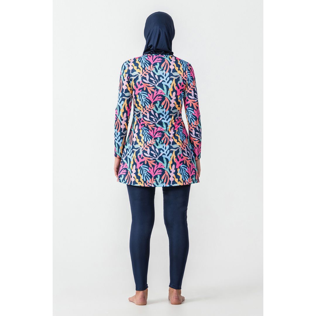 Grandson Lycra Long Sleeve Hijab Swimsuit – Dark Navy Blue