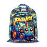 Backpack 16" 3Zips 3D Design Boys + Key Ring