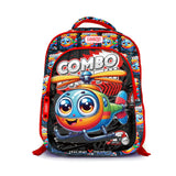 Backpack 16" 3Zips 3D Design Boys + Key Ring