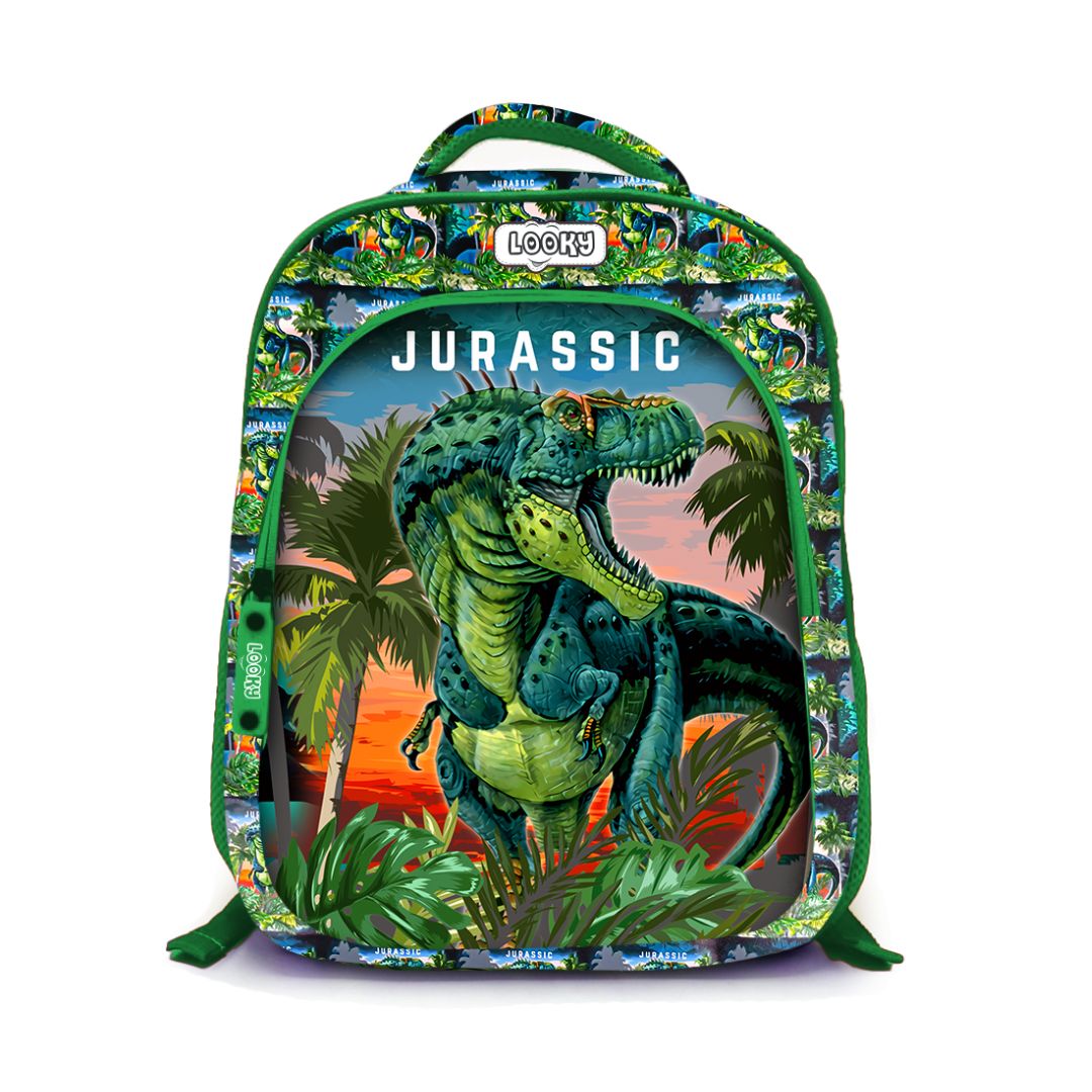 Backpack 16" 3Zips 3D Design Boys + Key Ring