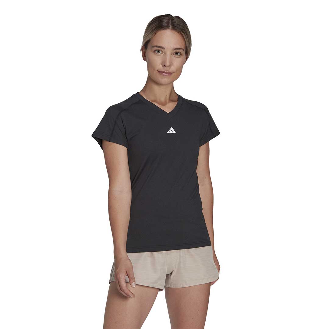Aeroready Train Essentials Minimal Branding V-Neck T-Shirt