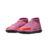 Jr. Mercurial Superfly 10 Club Turf High-Top Football Shoes