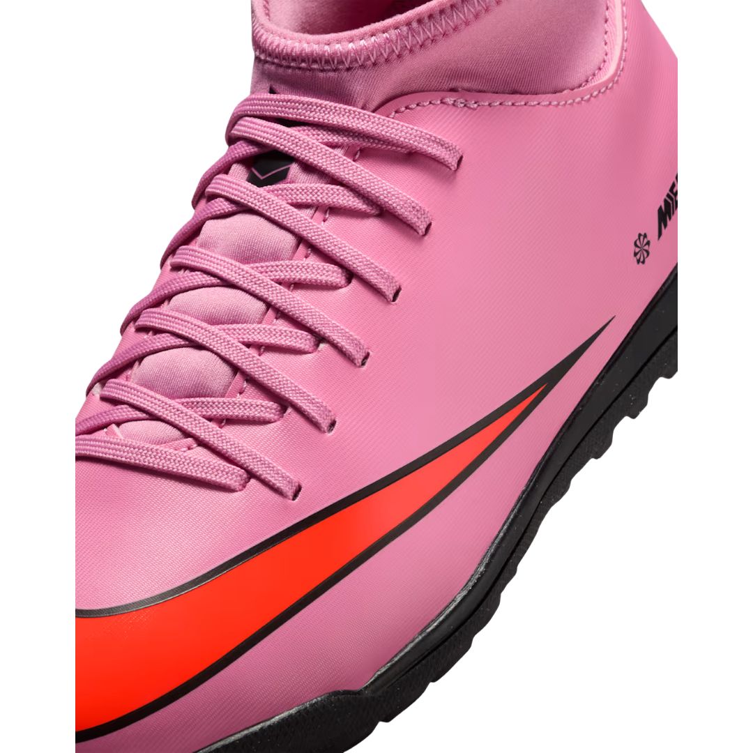 Jr. Mercurial Superfly 10 Club Turf High-Top Football Shoes