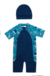 Adasea Toddler Boys' Light Navy Swimsuit