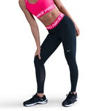 Nike Pro Women's Mid-Rise Crop Mesh-Panel Leggings