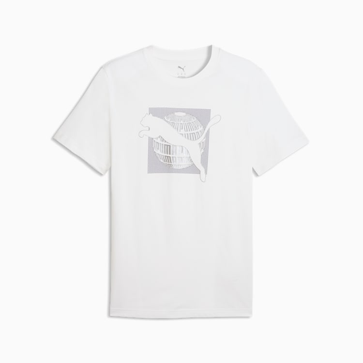 Graphic Foil Tee,Puma White