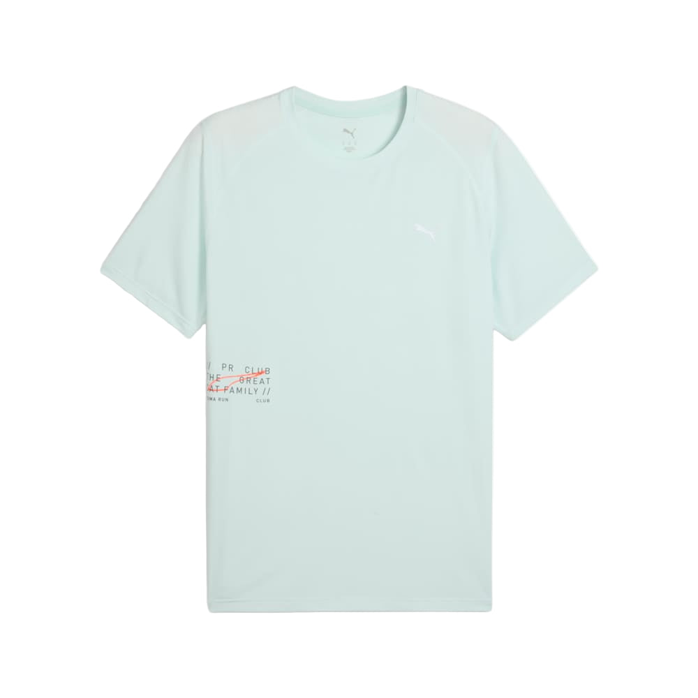 تي شيرت M RUN GRAPHIC MESH، أزرق هادئ