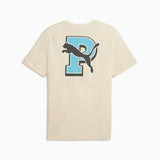 Graphic Varsity Tee,Alpine Snow