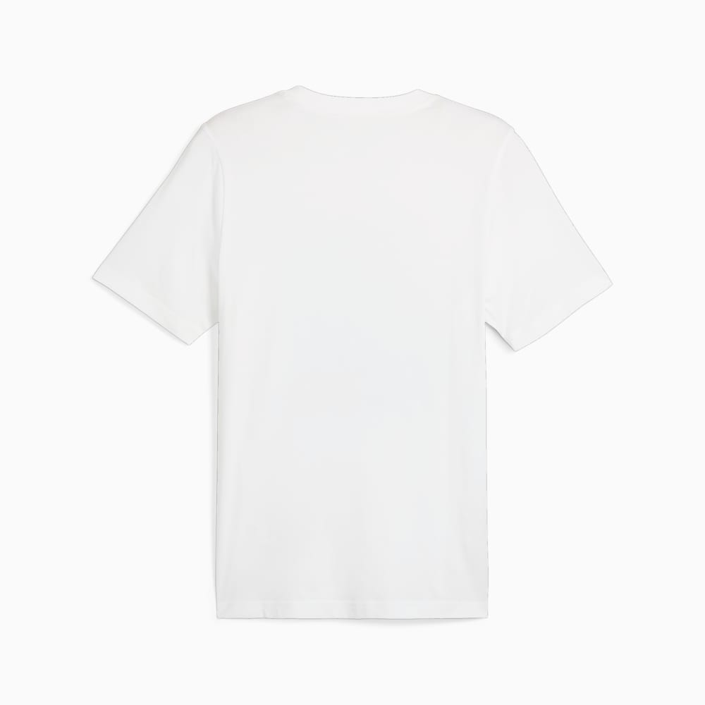 تي شيرت بوما مطبوع عليه رسومات فوتوغرافية باللون الأسود.