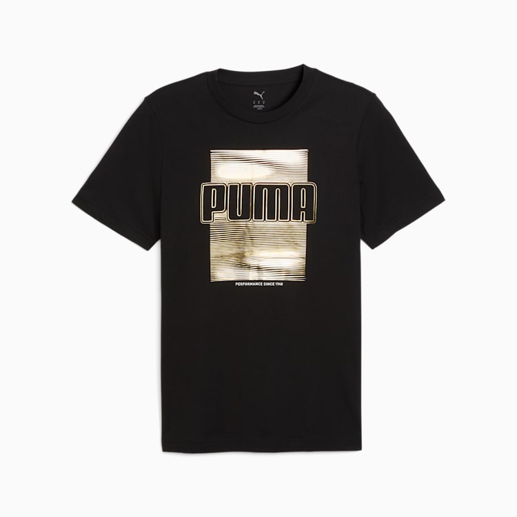 Graphic Foil Tee,Puma Black