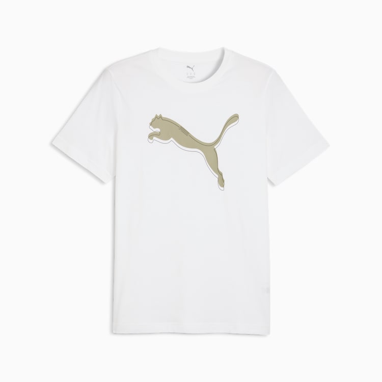 Graphic Cat Logo Tee,Puma White