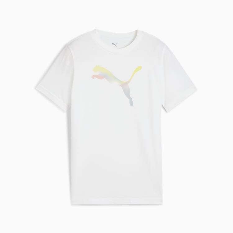 Graphic Gradient Tee,Puma White