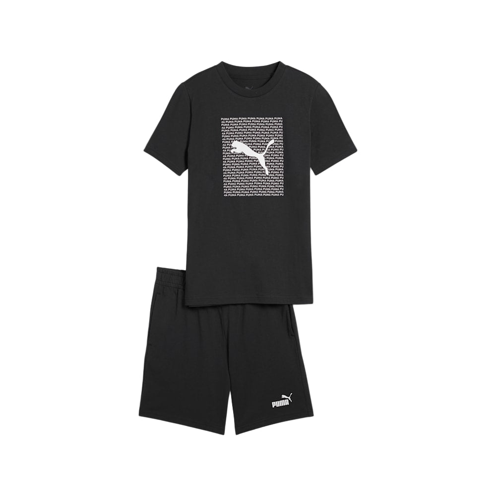 تيشيرت ESS LOGO LAB وPUMA باللون الأسود