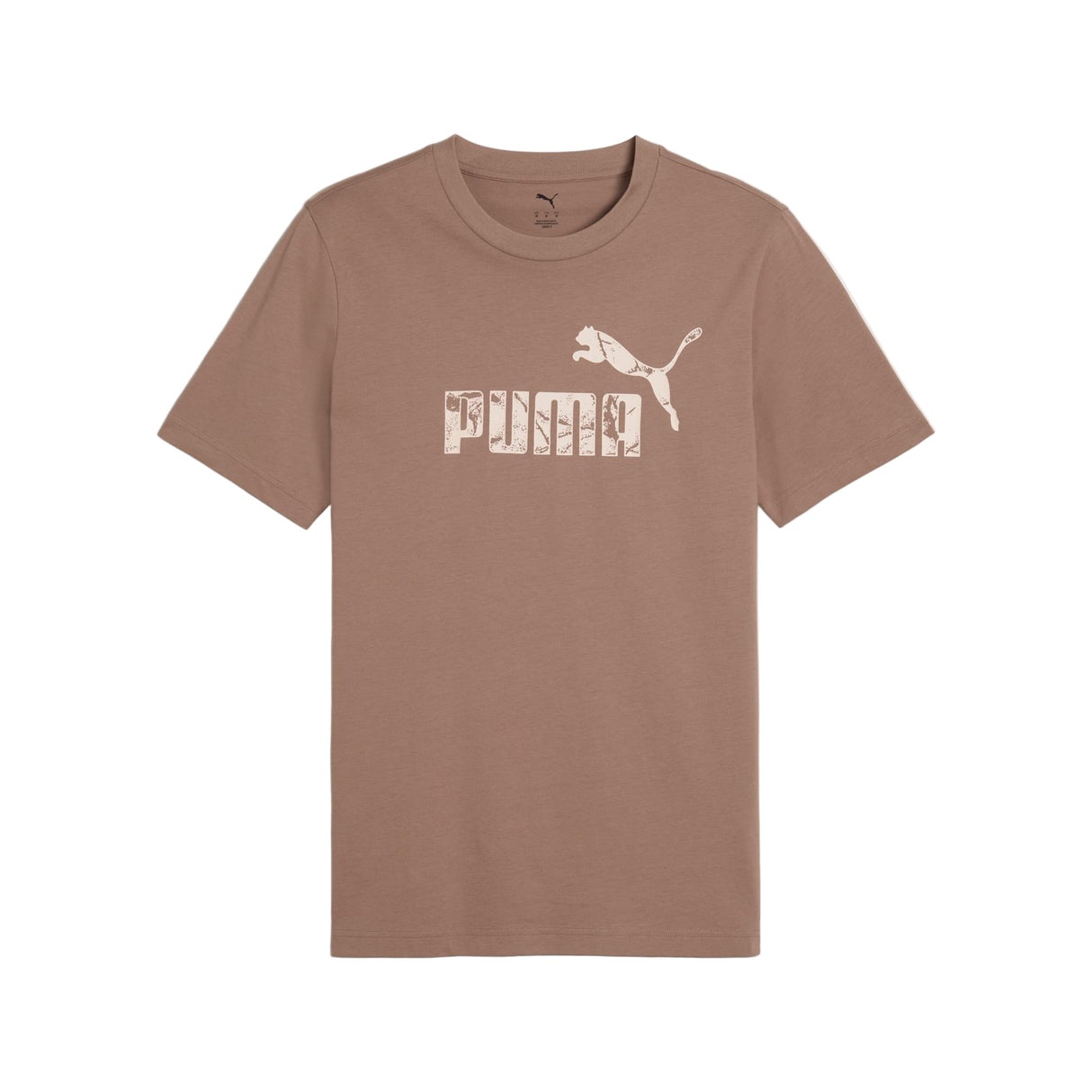 رسومات شعار رقم 1 T، لون بني رمادي بالكامل