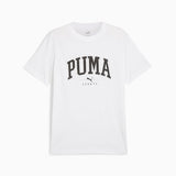 تي شيرت PUMA SQUAD كبير الحجم برسومات PUMA باللون الأبيض