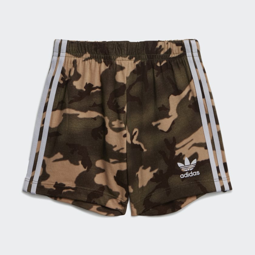 Camo Tee And Shorts Set