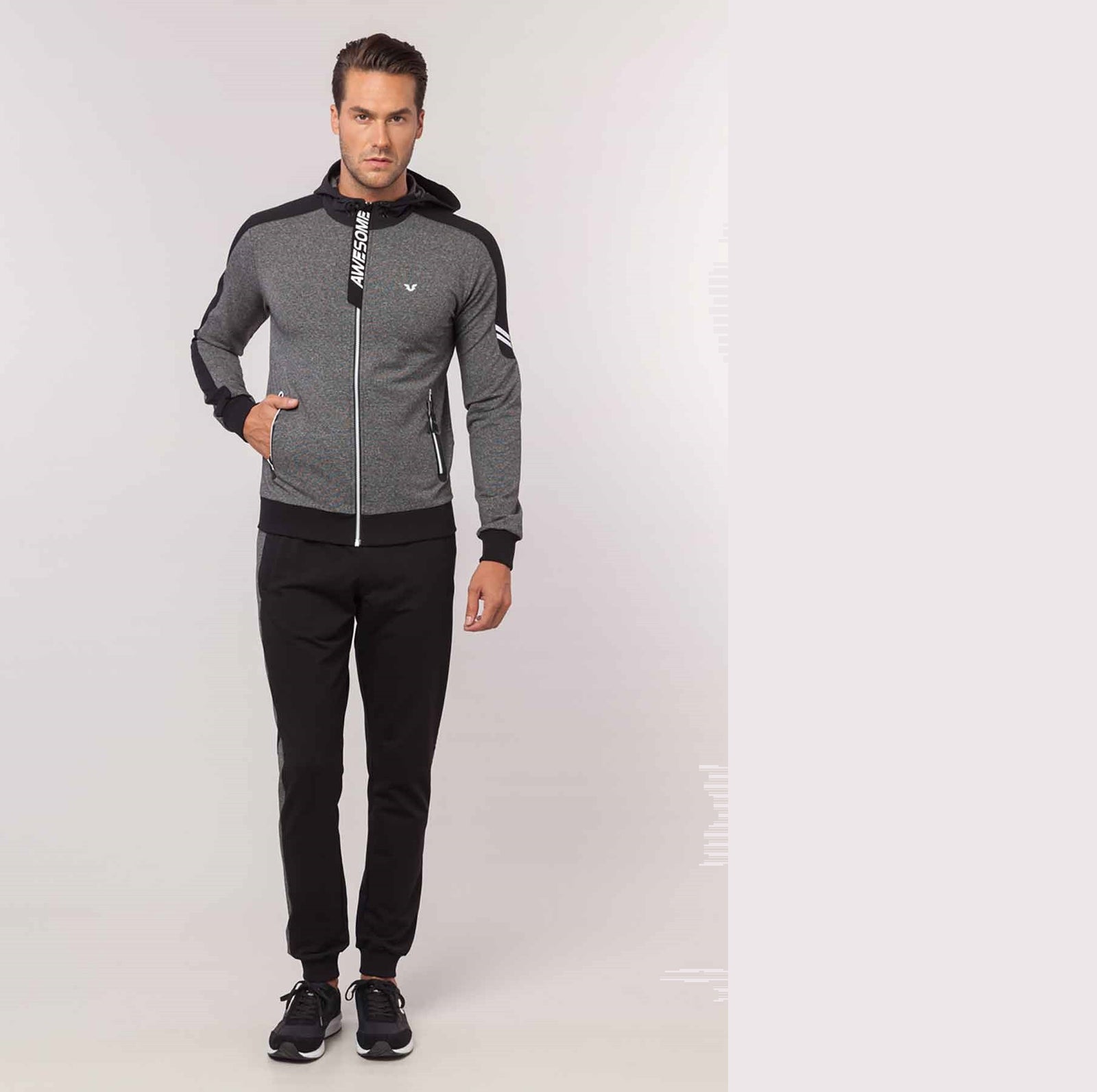 BILCEE MEN'S TRACKSUIT FOR TRANING-TB18ML01W6101-2-1140