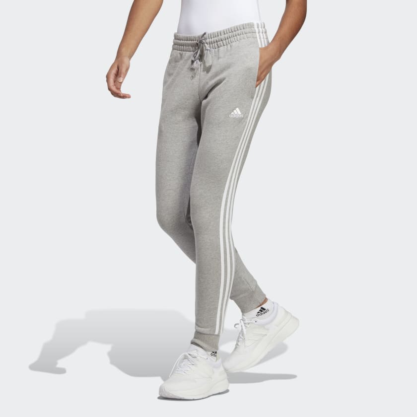 Essentials 3-Stripes French Terry Cuffed Joggers