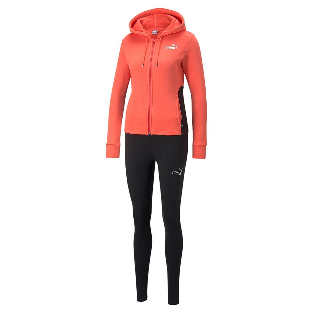 Metallic Sweat Suit Fl Salmon